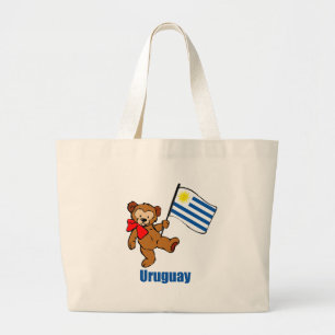 Uruguay Teddy Bear Large Tote Bag