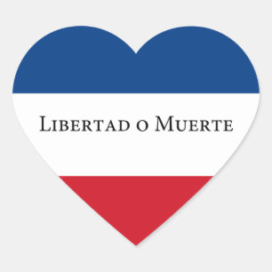 Uruguay/Uruguayan 33 Flag. Libertad Muerte Heart Sticker