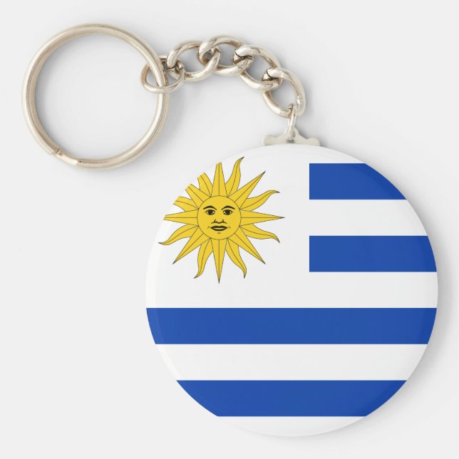 Uruguay (Uruguayan) Flag Key Ring (Front)