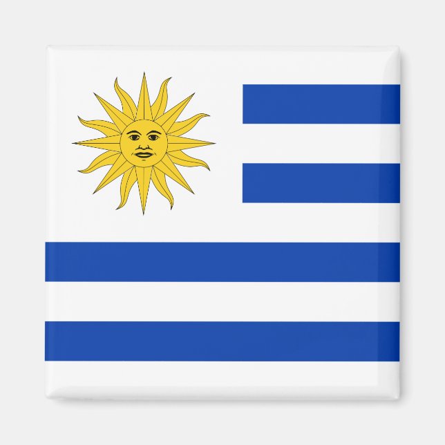 Uruguay (Uruguayan)  Flag Magnet (Front)