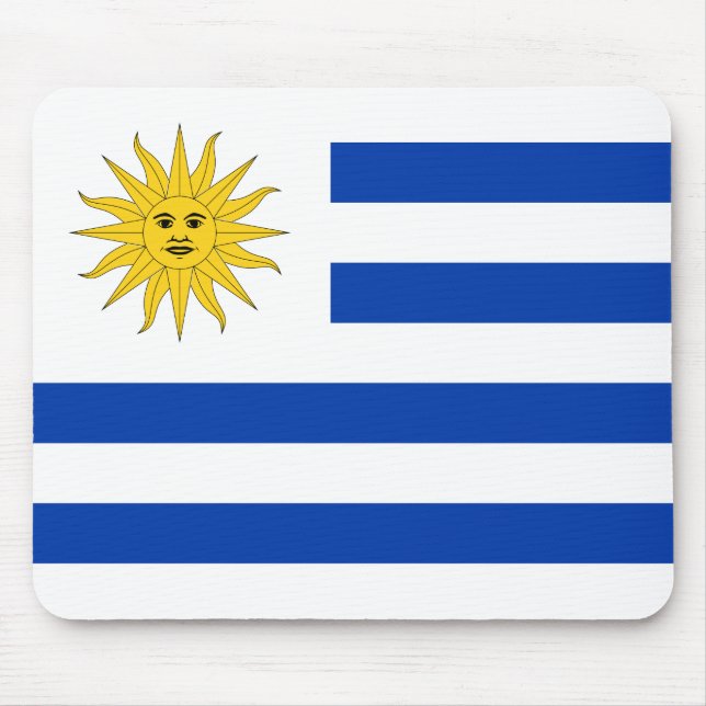 Uruguay (Uruguayan) Flag Mouse Pad (Front)