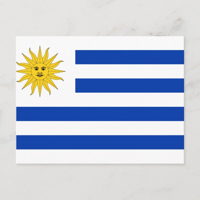 Uruguay (Uruguayan) Flag Postcard (Front)