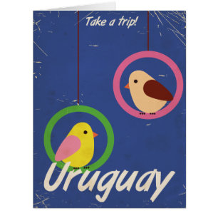 Uruguay vintage travel poster