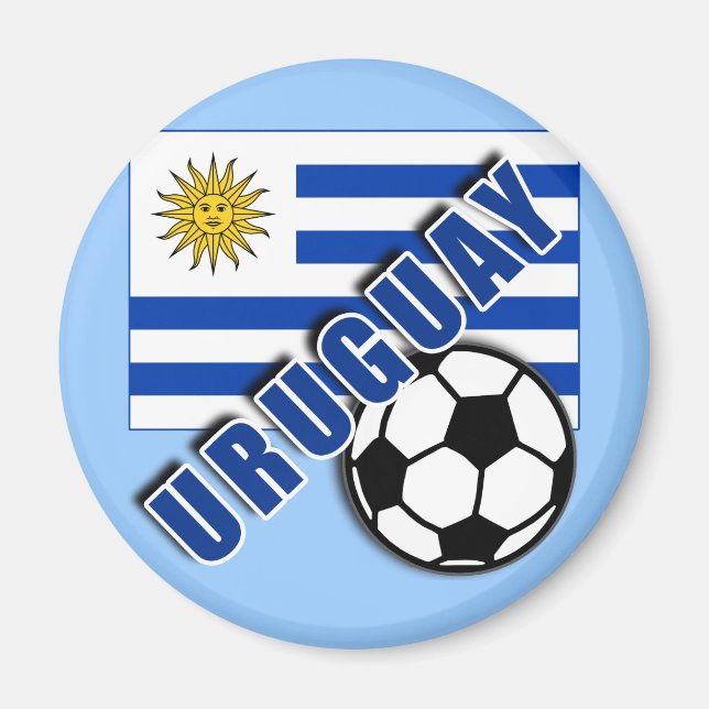URUGUAY World Soccer Fan Tshirts Magnet (Front)