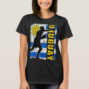 Uruguayan Boxing Team Uruguay Flag Boxing Gloves T-Shirt