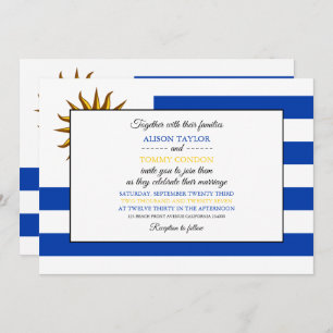 Uruguayan Flag, Flag of Uruguay Wedding Invitation