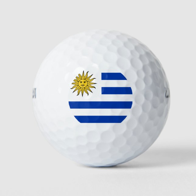 Uruguayan flag golf balls (Front)