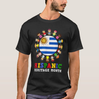 Uruguayan Flag Hispanic Heritage Uruguay Boy Girl T-Shirt