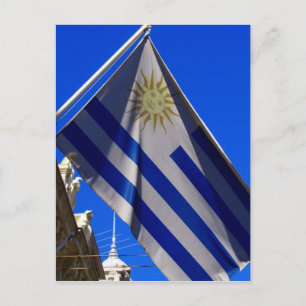 uruguayan flag postcard