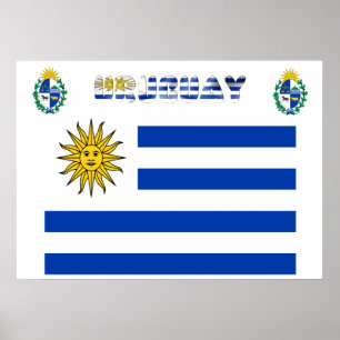 Uruguayan flag poster