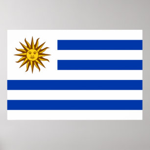 Uruguayan Flag (Uruguay) Poster