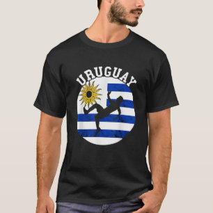 Uruguayan Soccer Ball Uruguay Flag Uruguayan Roots T-Shirt