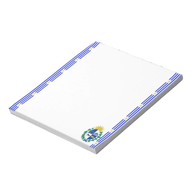Uruguayan stripes flag notepad (Rotated)