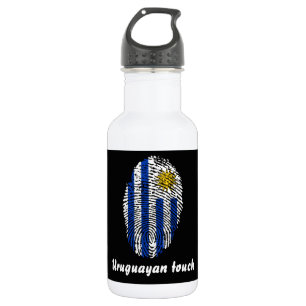 Uruguayan touch fingerprint flag 532 ml water bottle