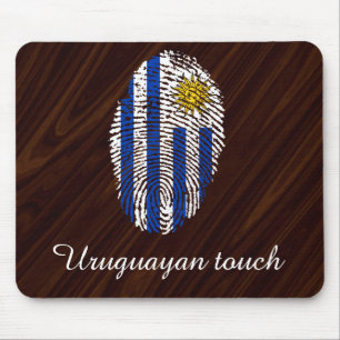 Uruguayan touch fingerprint flag mouse pad