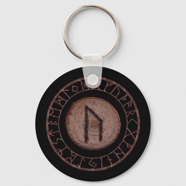 Uruz - Elder Futhark rune Key Ring (Front)