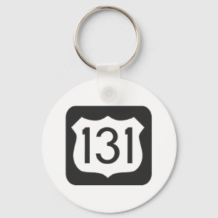 US-131 Highway Key Ring