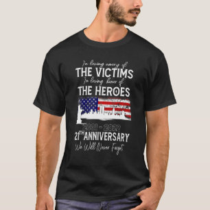 Us 2022 Patriot Memorial Day Never Forget 21th Ann T-Shirt
