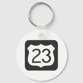 US-23 Highway Key Ring