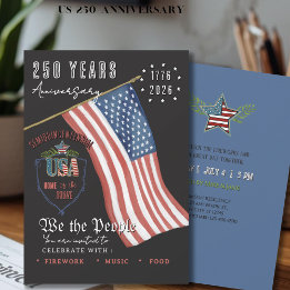US 250 Semi-Quincentennial We the People Patriotic Invitation