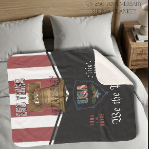 US 250 We the People Liberty Bell Sherpa Blanket