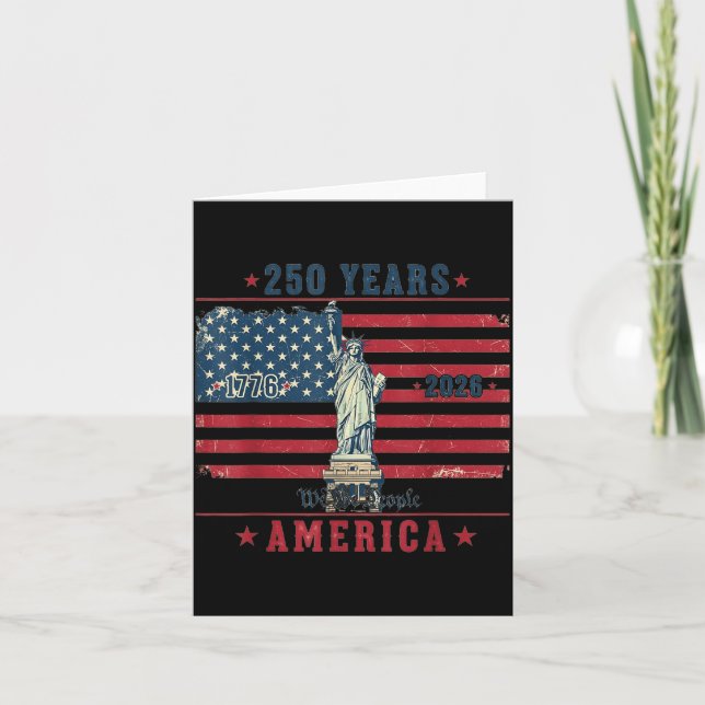 US 250th Anniversary American 1776-2026 Card (Front)