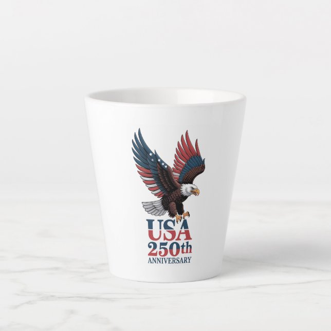 US 250th Anniversary  Latte Mug (Front)