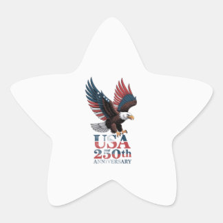 US 250th Anniversary Star Sticker