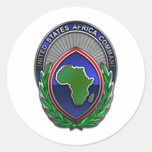 US Africa Command Classic Round Sticker