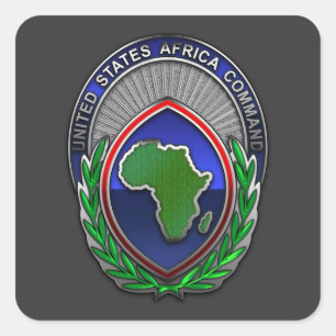 US Africa Command Square Sticker