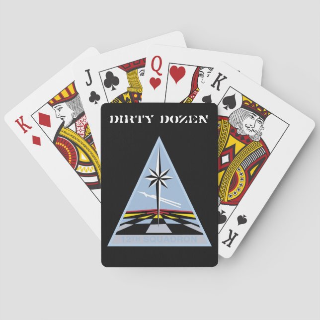 US Air Force Academy Cadet Squadron 12 Playing Car Cards (Back)
