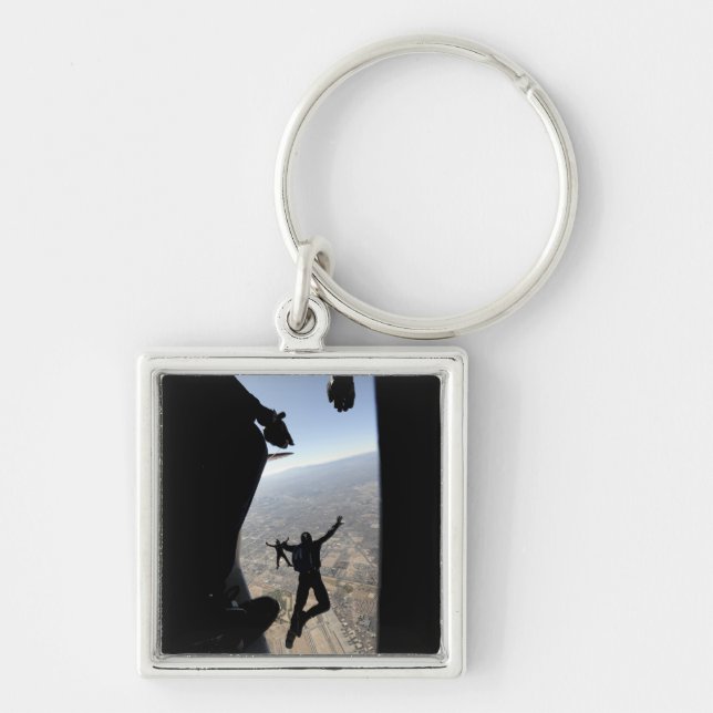US Air Force Academy Parachute Team Key Ring (Front)