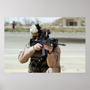 US Air Force Airman conducts security Poster