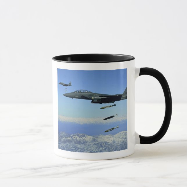 US Air Force F-15E Strike Eagle aircraft Mug (Right)