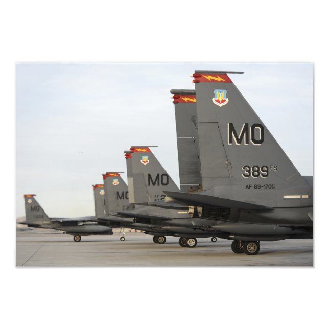 US Air Force F-15E Strike Eagles Photo Print (Front)