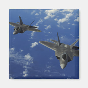 US Air Force F-22 Raptors in flight near Guam Magnet