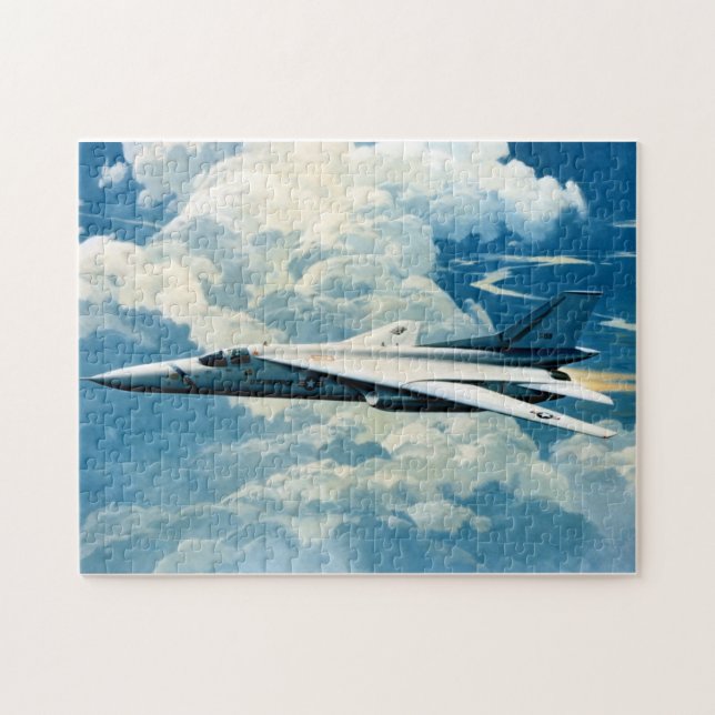 US Air Force stretched F-111 aircraft Jigsaw Puzzle (Horizontal)