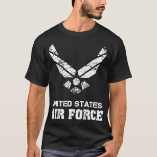 US Air Force, USAF Veterans, Distressed Font Logo  T-Shirt