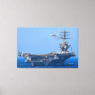 US AIRCRAFT CARRIER - CVN 68 32x48 Canvas Print