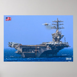 US AIRCRAFT CARRIER – CVN-68 POSTER