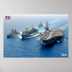 US AIRCRAFT CARRIER – CVN-69 POSTER
