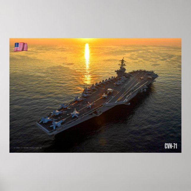 US AIRCRAFT CARRIER – CVN-71 POSTER (Front)