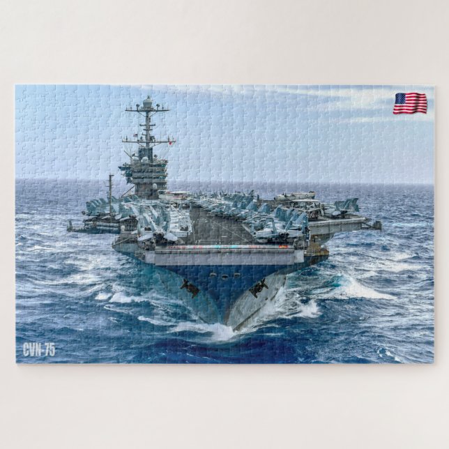 US AIRCRAFT CARRIER - CVN 75 (20x30 INCH) Jigsaw Puzzle (Horizontal)