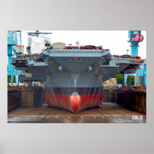 US AIRCRAFT CARRIER – CVN-78 POSTER