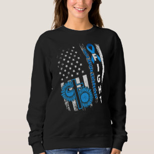 Us America Flag Child Abuse Prevention Month April Sweatshirt