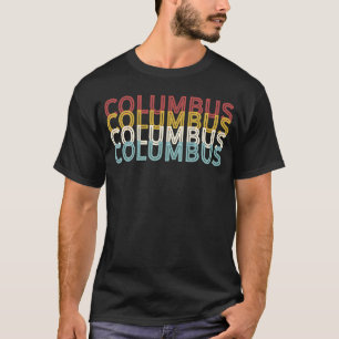 US American City 70's Retro USA Vintage Columbus T-Shirt