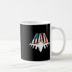 Us American Flag Air Fighter Jet Fathers Day 4th O Coffee Mug