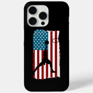 US American Flag Basketball Patriotic Athlete Prin iPhone 15 Pro Max Case