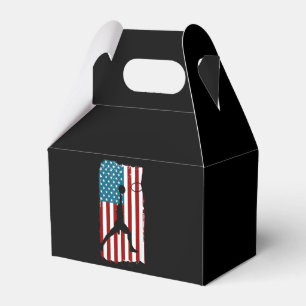US American Flag Basketball Patriotic Athlete Prin Favour Box