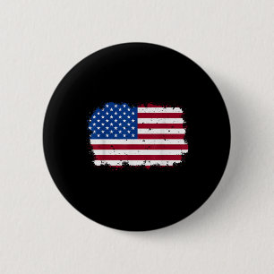 Us American Flag Cool Patriotic Usa 4th Of July 6 Cm Round Badge